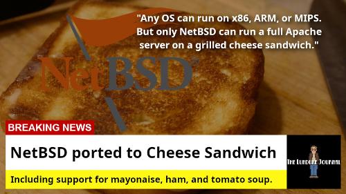 NetBSD портирован на сырный тост